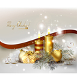 Light Christmas background vector image
