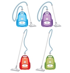 Vacuum cleaners vector image