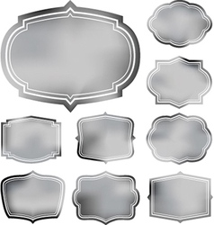 Faded frame set vector image