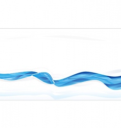 Abstract blue waves background vector image