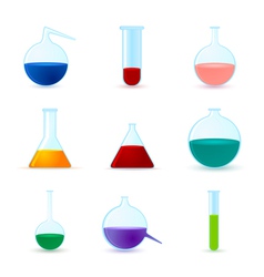 Set of chemical icons vector image