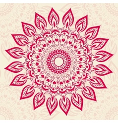 Ornamental round pattern vector image