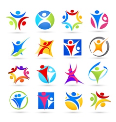 People icons vector image