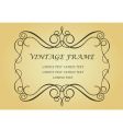 Vintage frame vector image