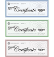 Gift certificate set vector image