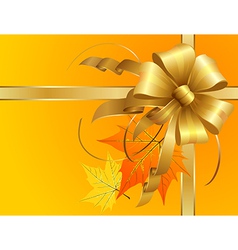 Thanksgiving Bow vector image