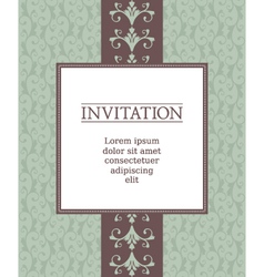 Invitation template vector image