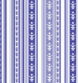 Seamless striped pattern with abstract motif in vector image