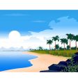 Beach vector image