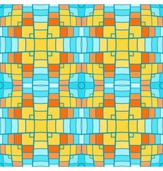 Pixel modern geometric seamless pattern ornament vector image