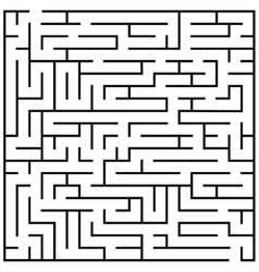 Maze puzzle labyrinth brain teaser kids game vector image