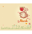 March 8 vector image