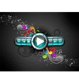 Play button vector image