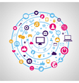 Social media concept vector image