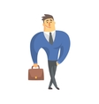 Smiling Businessman Top Manager In A Suit Office Smiling Businessman Top Manager In A Suit Office vector image
