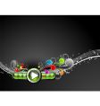 Play button vector image