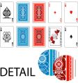 Aces joker playing cards vector image