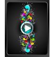 Play button vector image