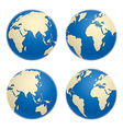 Globe icons Globe icons vector image