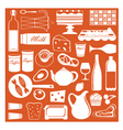 Food background vector image