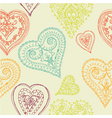 Hearts seamless pattern vector image