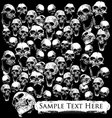 Skull background vector image