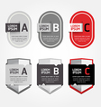 Modern Design Labels can be used for infographics vector image