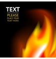 Fiery backdrop vector image