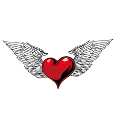 Heart tattoo design vector image