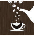 Cup pour coffee vector image