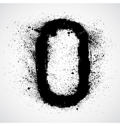 Grunge letter - alphabet symbol design vector image
