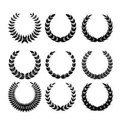 Laurel wreaths vector image