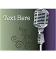 Grunge microphone vector image