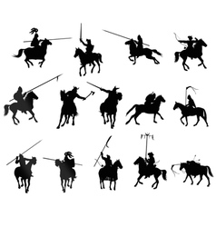 Knigts set 2 vector image