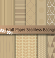 Kraft paper seamless background vector image