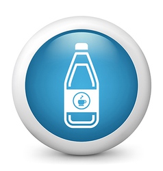 Coffee Bottle glossy icon Coffee Bottle glossy icon vector image