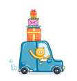 Gifts delivery vector image