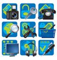 Website and internet icons vector image