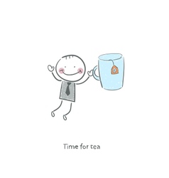Time for tea vector image