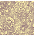 Ornate floral vintage seamless pattern vector image