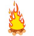 Campfire vector image