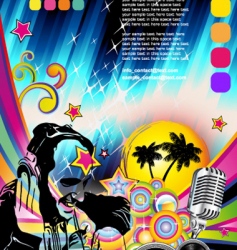 Discotheque Dj flyer vector image
