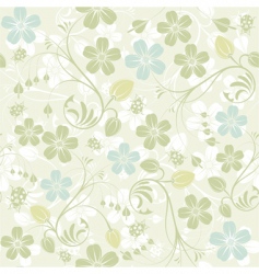 Flower seamless pattern vector image