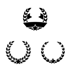 Laurel wreaths vector image