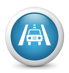 Traffic glossy icon vector image
