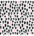 Seamless pattern funky paint blots vector image