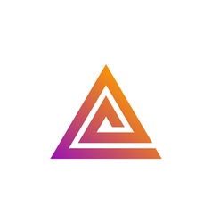 Triangle logo template vector image