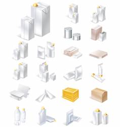 Packaging icon set vector image