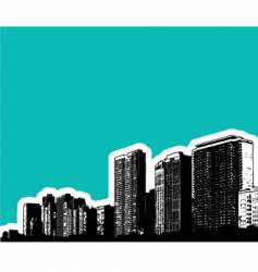 City buildings vector image