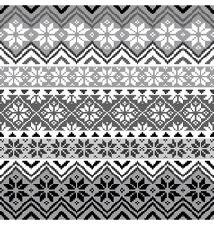 Nordic snowflake pattern vector image